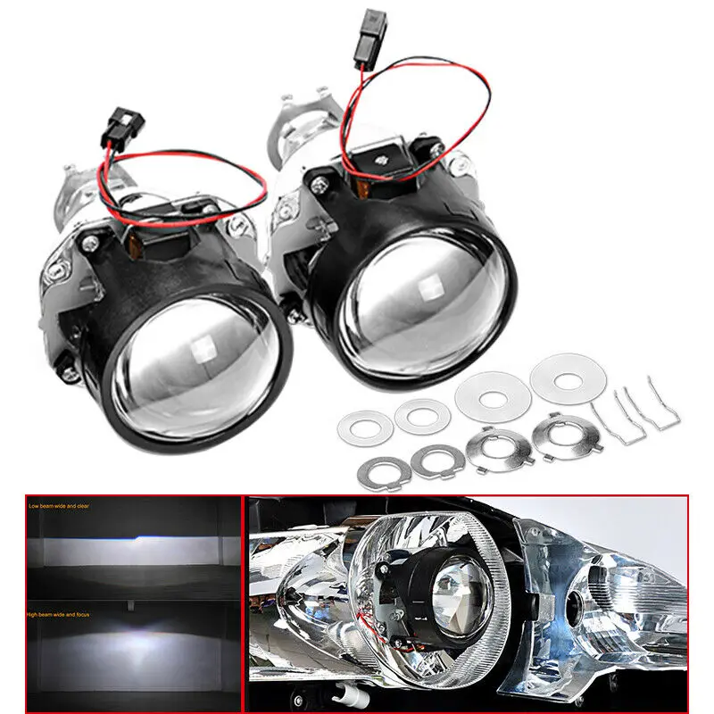 

Mini 2.5 inch Bi-xenon Projector Lens Auto Headlight Lenses Hi-Lo Beam Light Headlamp For Car Motorcycle Retrofit Styling DIY