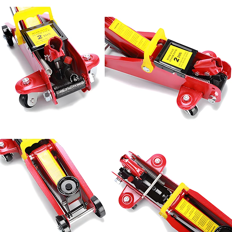 2-Ton Ultra-Low Position Horizontal Car Sedan Suv Hydraulic Lifting Tire Changing Jack Wheel Frame Car Tire Repair Tool