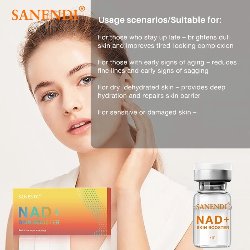 5 قوارير NAD Plus مصل لرفع الوجه NAD + PDRN Essence مصل Dr.Pen لشيخوخة البشرة الباهتة #1