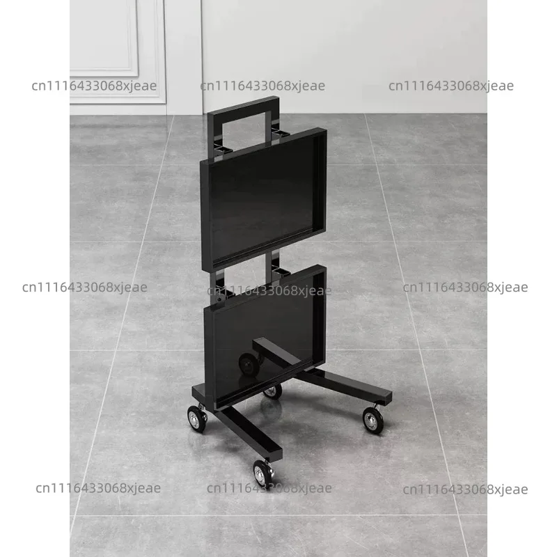 Trolley Barber Shop Trolley Hair Salon Special Stainless Steel Foldable Trolley Hair Salon Tool