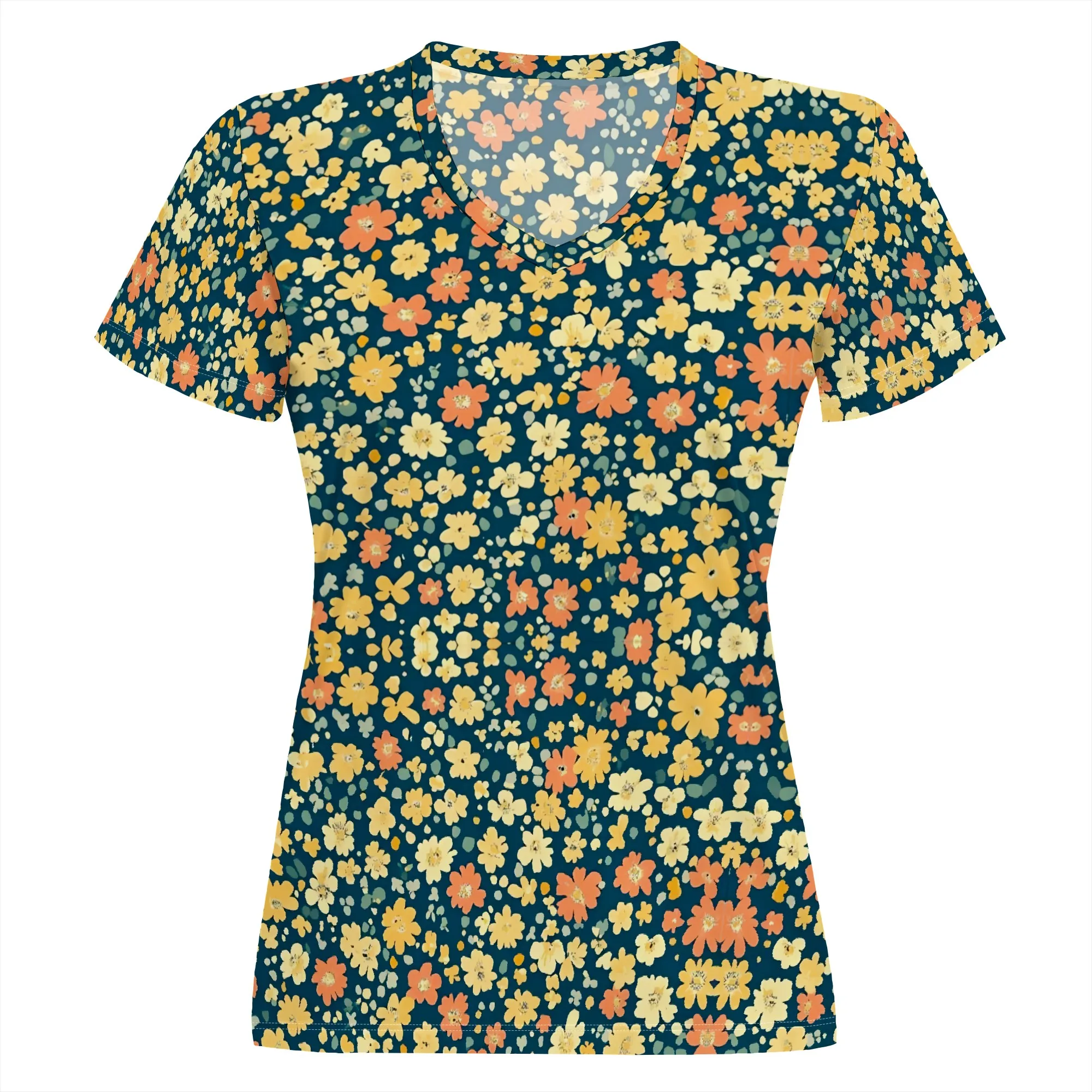 Рисунок 2 - Женские топы с короткими рукавами с цветочным узором