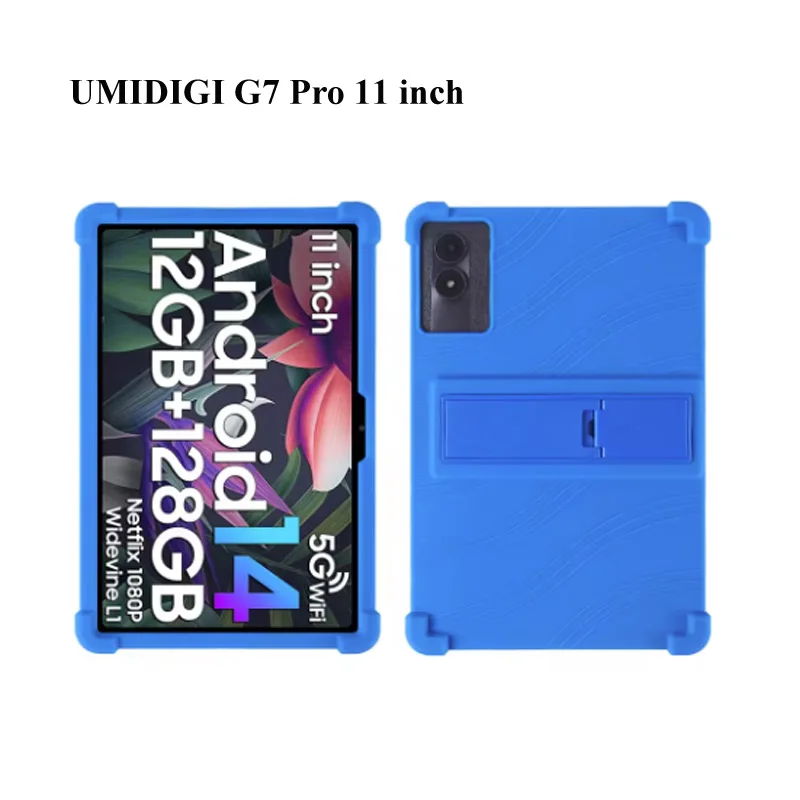 

For UMIDIGI G7 Pro 11G1 G2 G5 G3 Tab Ultra 10.1 Cover Soft Silicone Adjustable Stand Case For UMIDIGI A13 Tab 10.51 Tablet Case
