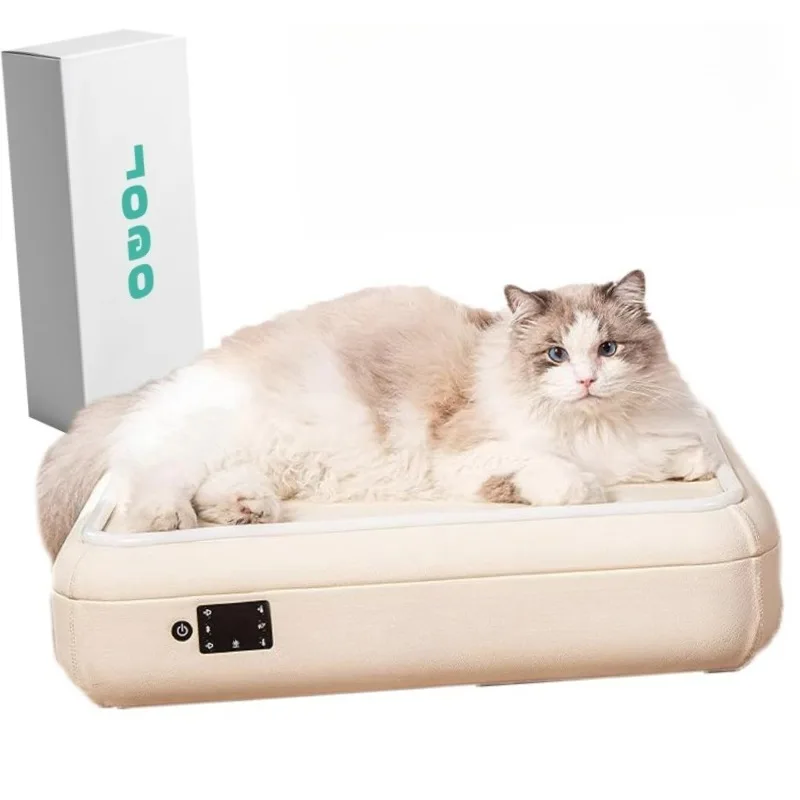 2026 Smart Dog Bed Warm/cooling with Temperature Control Luxury Orthopedic Memory Foam Pet Cushion Removal Cover