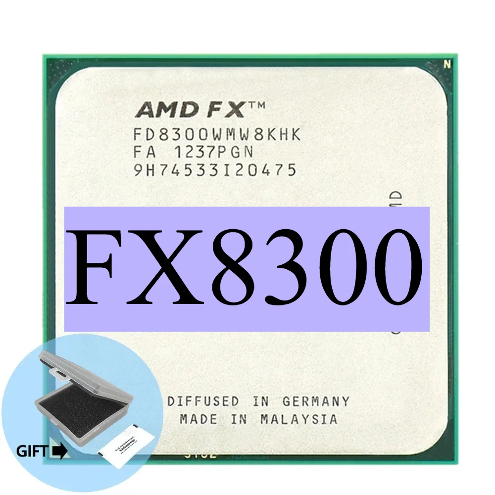 

FX-8300 FX 8300 FX8300 3.3 GHz Eight-Core 8M Processor Socket AM3+ CPU 95W Bulk Package FX-8300
