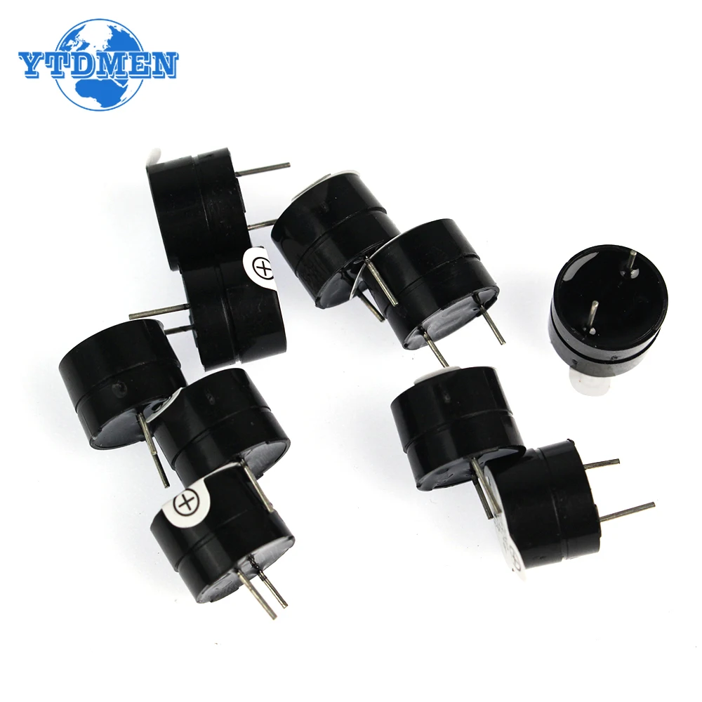 10 قطعة الطنان النشط الصغير 3 فولت 5 فولت 12 فولت 9*5.5 مللي متر 12*9.5 مللي متر المغناطيسي طويل صفير مستمر لهجة مكبرات صوت #6