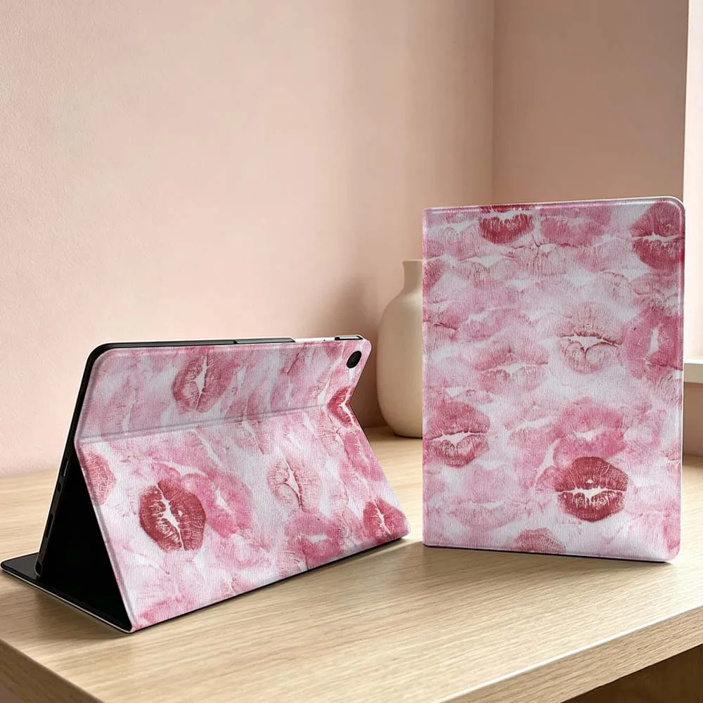 

Fashionable lip print pattern Soft For Samsung Galaxy Tab S11 S10 S9 S8 S7 S6 A11 A9 A8 A7 Ultra Lite FE Plus Inch Tablet Case