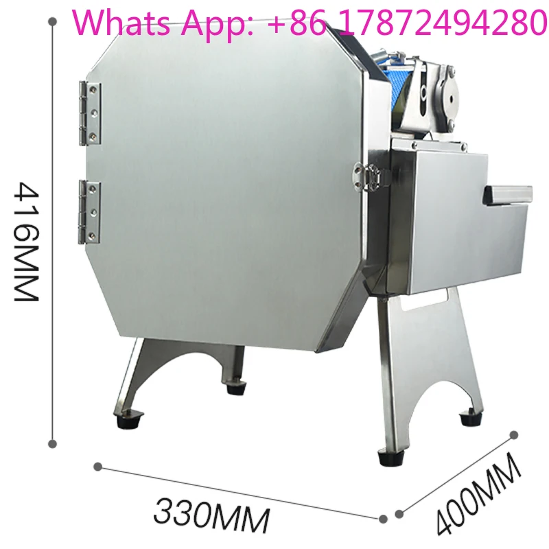 Commercial Electric Fruit Vegetable Cutter Multifunctional Shallot Potato Carrot Dicing Slicer
