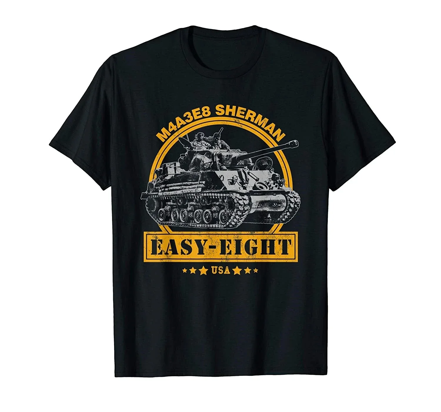 M4 A3E8 Sherman Tank - WW2 M4 Sherman Easy Eight T-Shirt  vaper