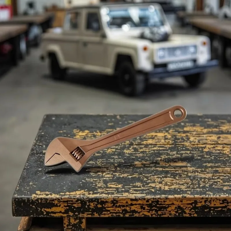Herramientas sin chispas Llave ajustable de cobre y berilio de 6" adecuada para varios campos