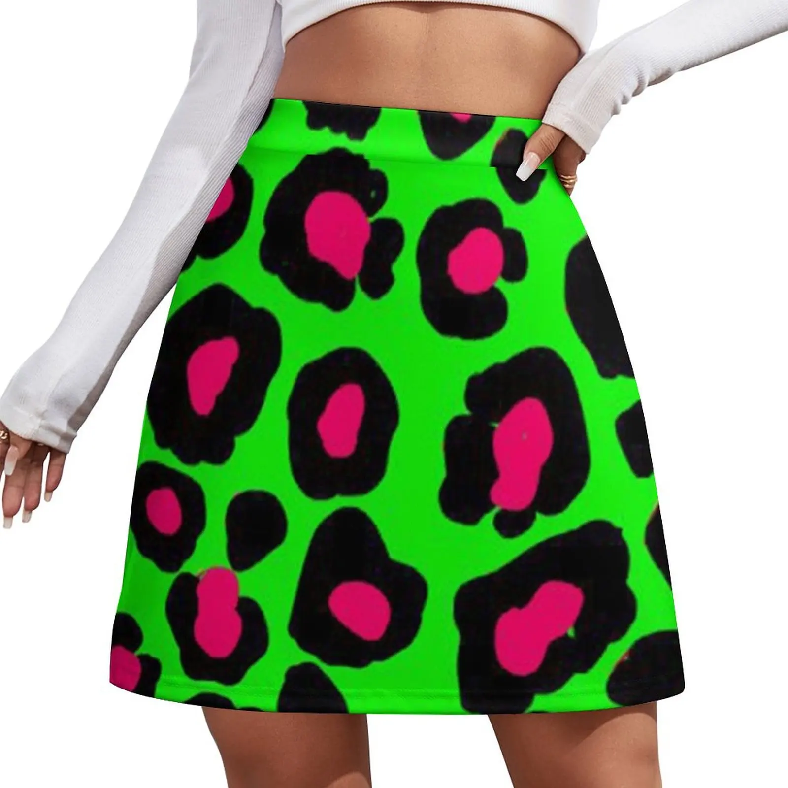 Zombie Leopard. Mini Skirt korean clothes ladies shorts Mini Skirt