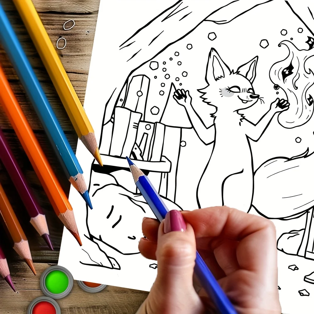 28 صفحة كتاب تلوين الحيوانات الشبح لتقليل التوتر للبالغين |   كتاب تلوين لتخفيف التوتر وتقليل المزاج