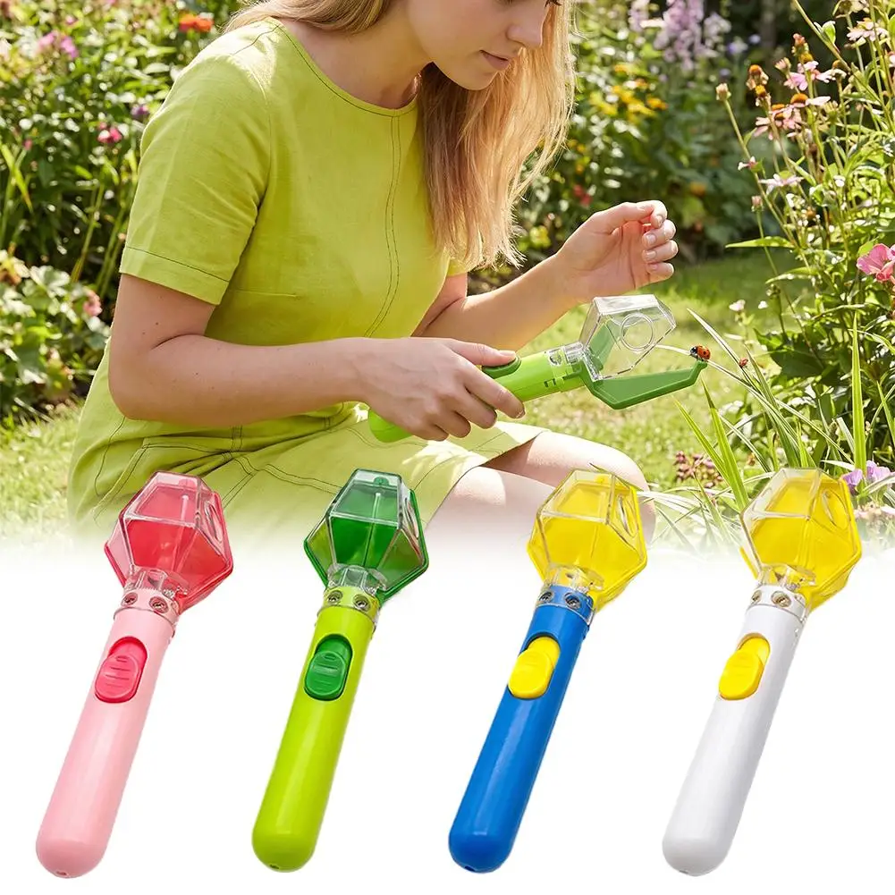 Portable Bug Catcher Toy 6X Magnifier Insect Viewer Handheld Insect Trap for Kids Outdoor Nature Exploration Educational Gift