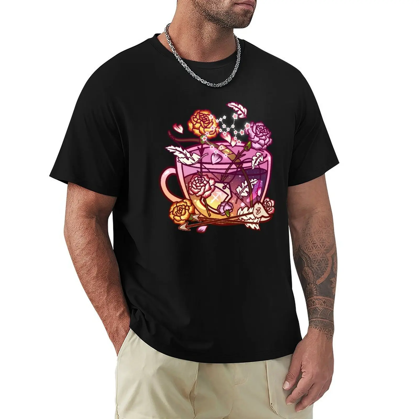 Sagittarius Zodiac Teacup T-Shirt Running Performance Short Sleeve Tee