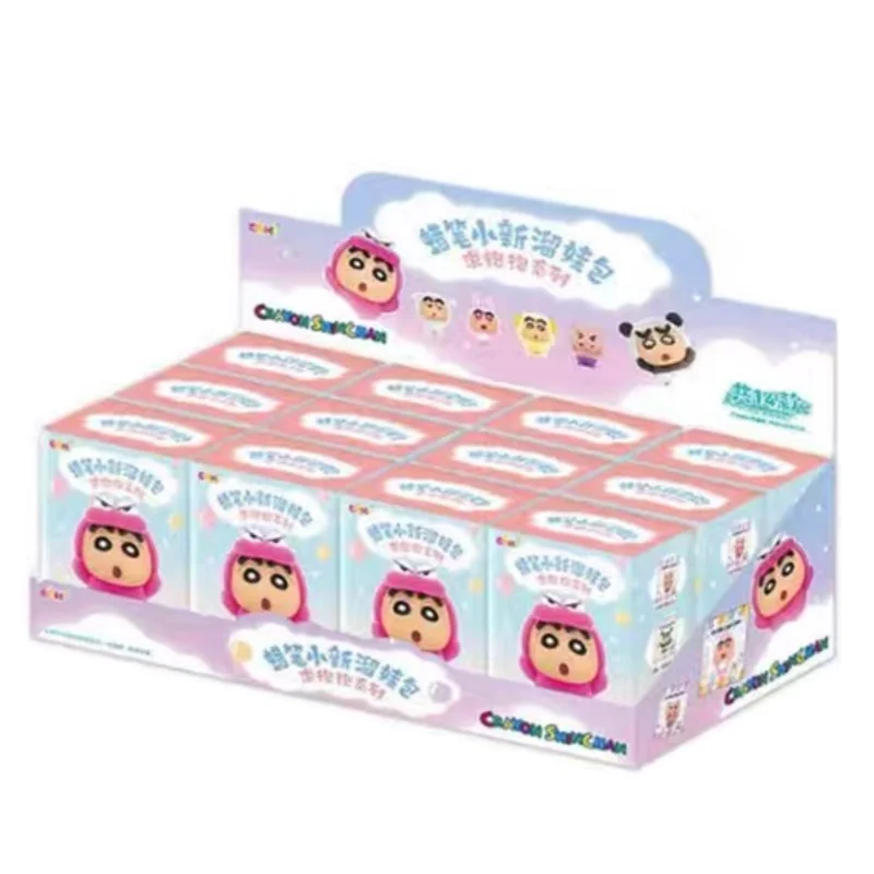 

EAKI Crayon Shin chan Baby Walk Bag Request Hug Series Blind Box Pendant Anime Trendy Play Action Finger Gift