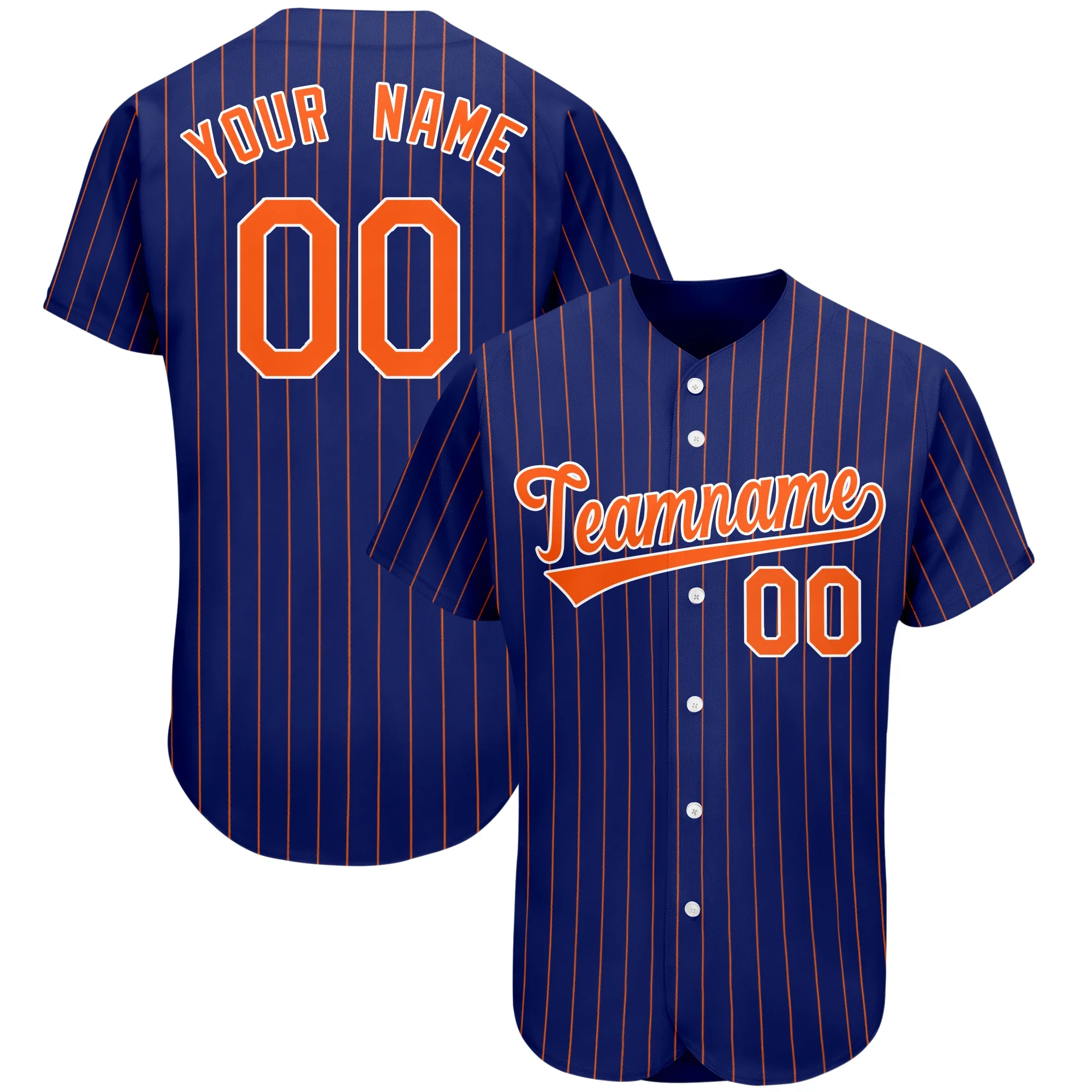 

Personalized Custom Baseball Jersey Printed Team Name Number Stripe Softball Game Training Baseball Shirt For Men/youth/Women