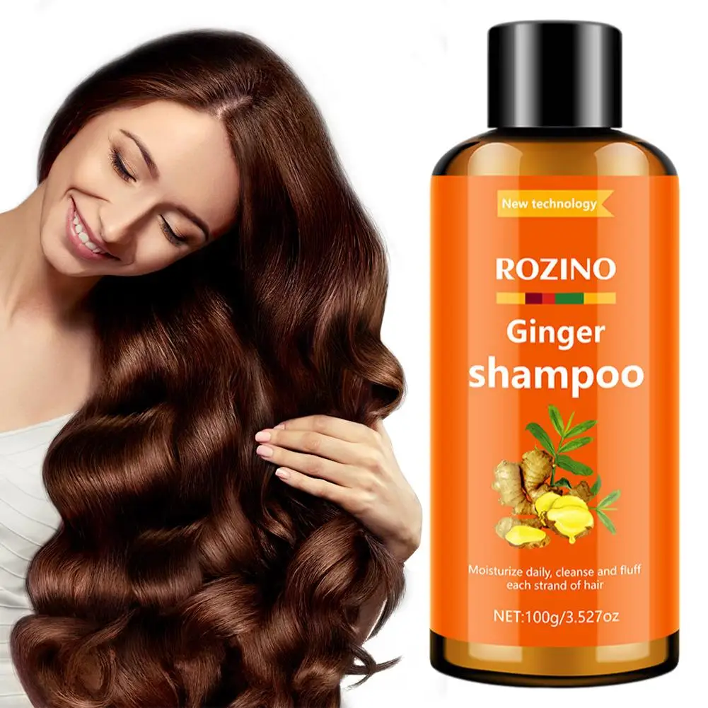 مجموعة شامبو بلسم الشعر بالزنجبيل، متعددة الوظائف، ملحقات الشعر التالفة، العناية بفروة الرأس، مغذية للشعر، تمنع الإصلاح
