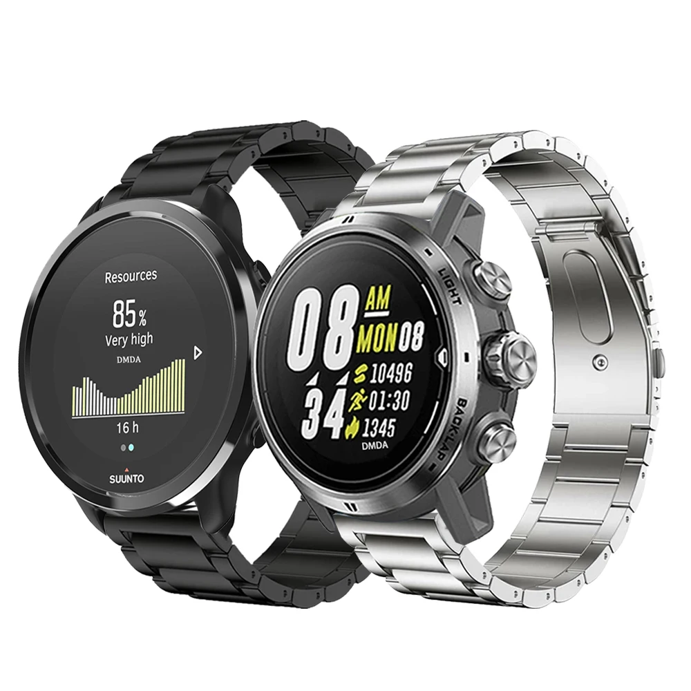 Pulsera de Metal de titanio para SUUNTO 9 PEAK PRO/5 PEAK/Correa VERTICAL para COROS APEX 2 Pro 46mm/PACE 3 22mm, pulsera de lujo
