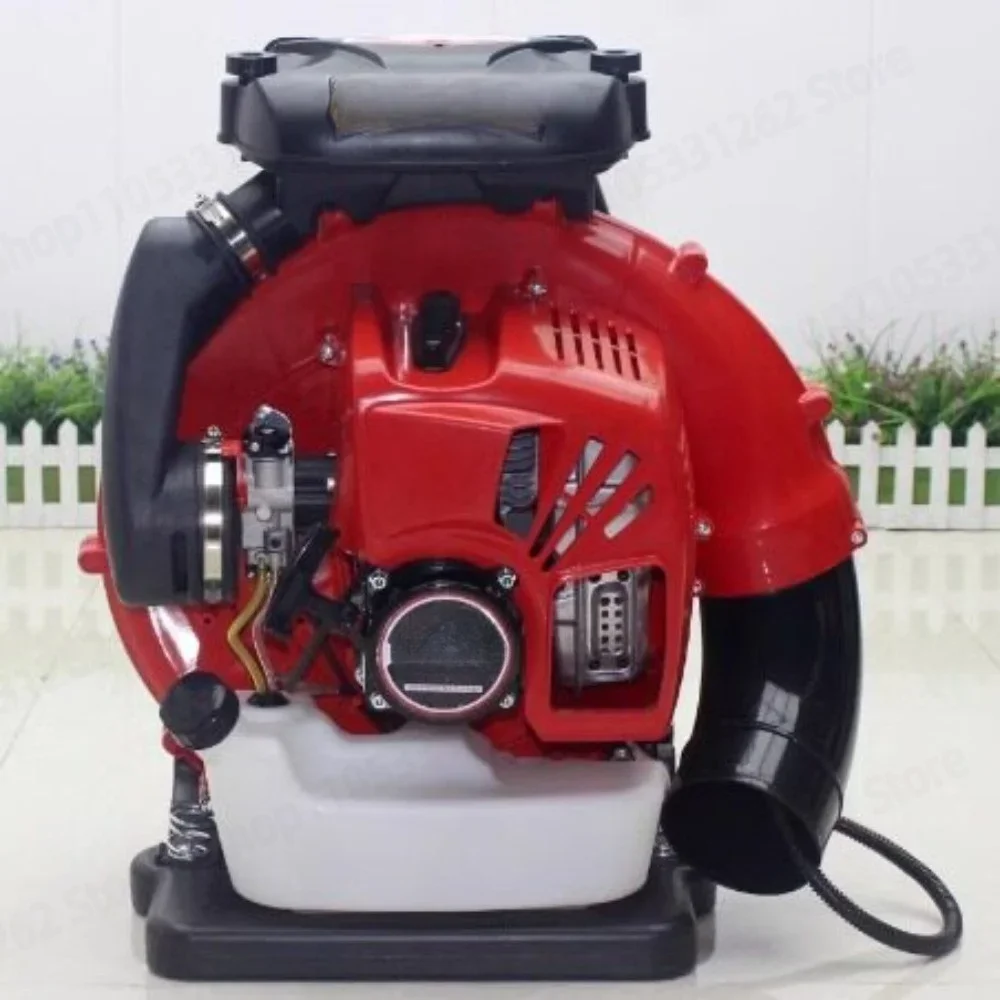 Snow Blower 2-Stroke Engine Backpack Horizontal Bar Leaf Blower Garden Power Tool 75.6cc Portable Snow Blower