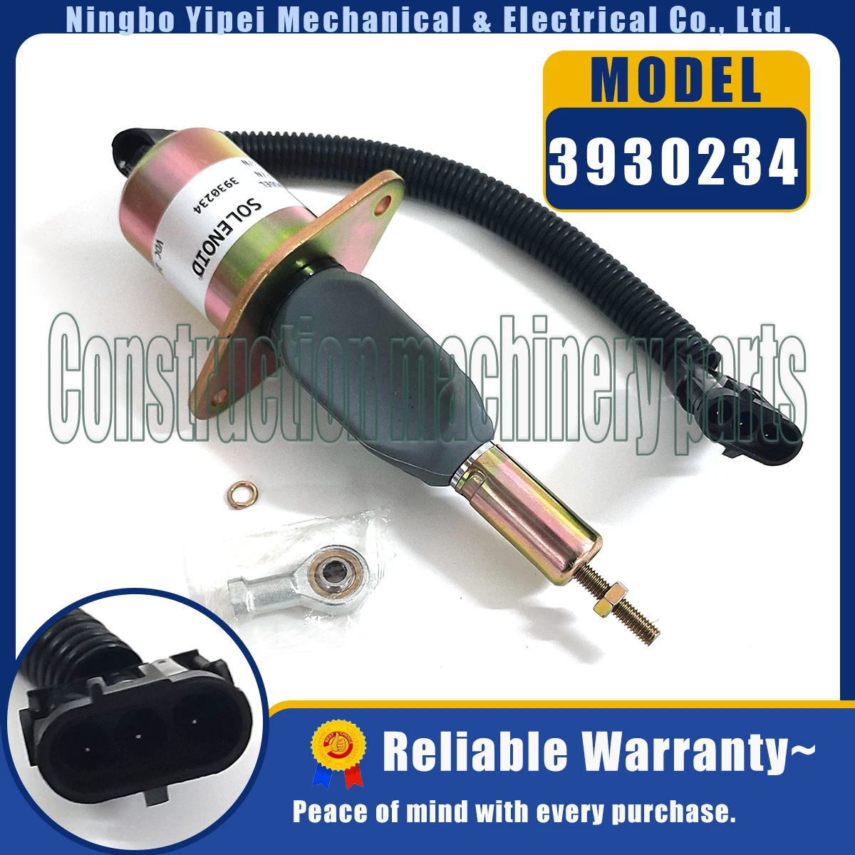 24V 3930234 Stop Solenoid For Cummins 6CT 8.3 SA-4335-24 6743-81-9140 3930234