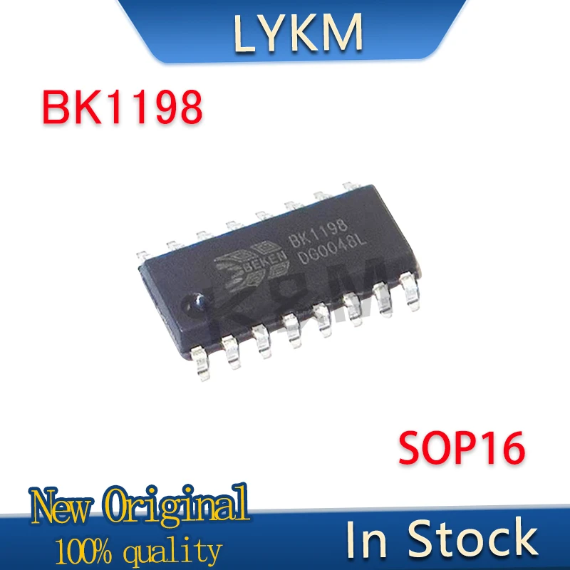 5/PCS New Original  BK1198 BK1198L SOP16 1.6V-3.6 Radio FM receiver chip In Stock