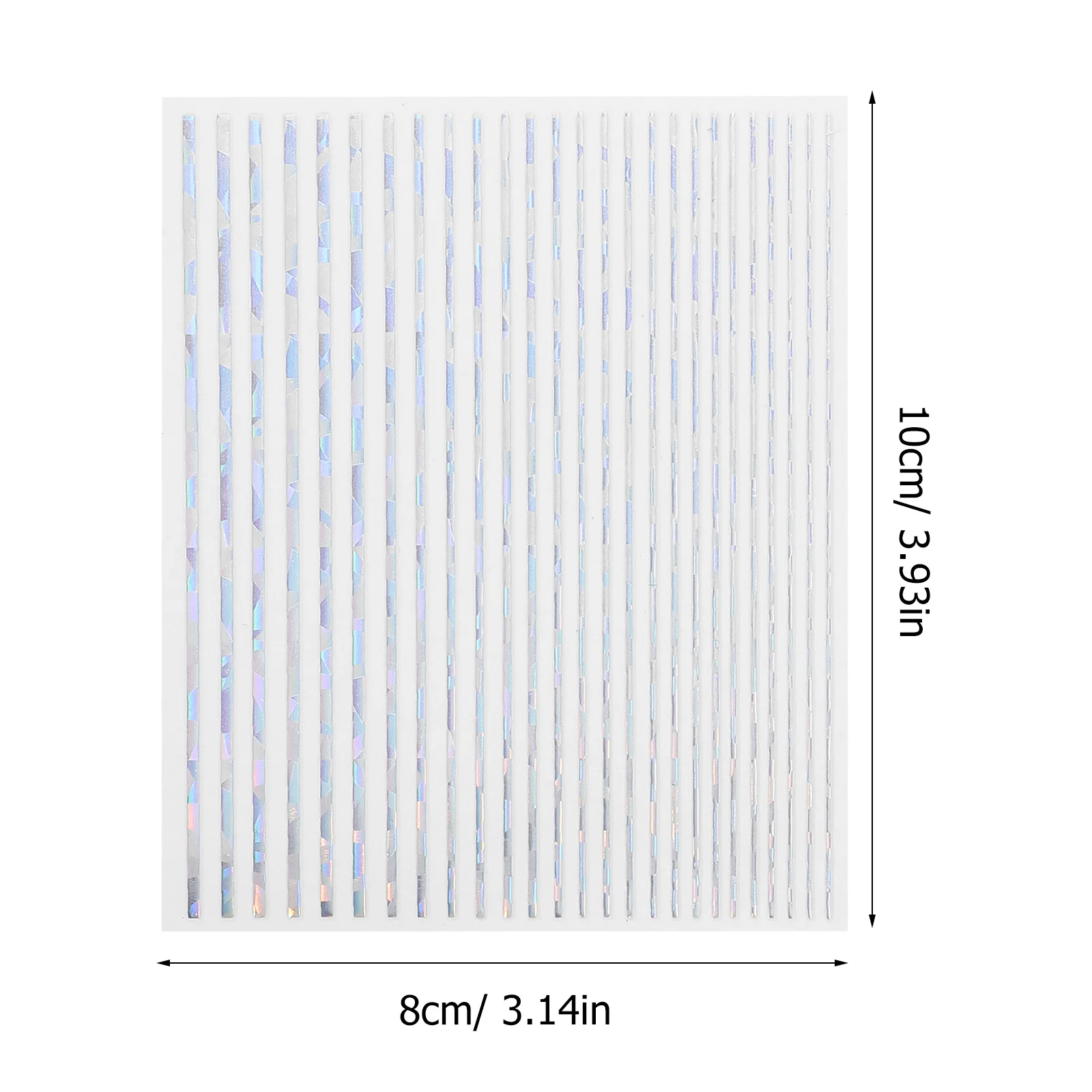 

8pcs Geometric Line Nail Art Stickers Diy Manicure Decals For Fake Natural Nails Nail Decoration Adhesive Tips Design Tools