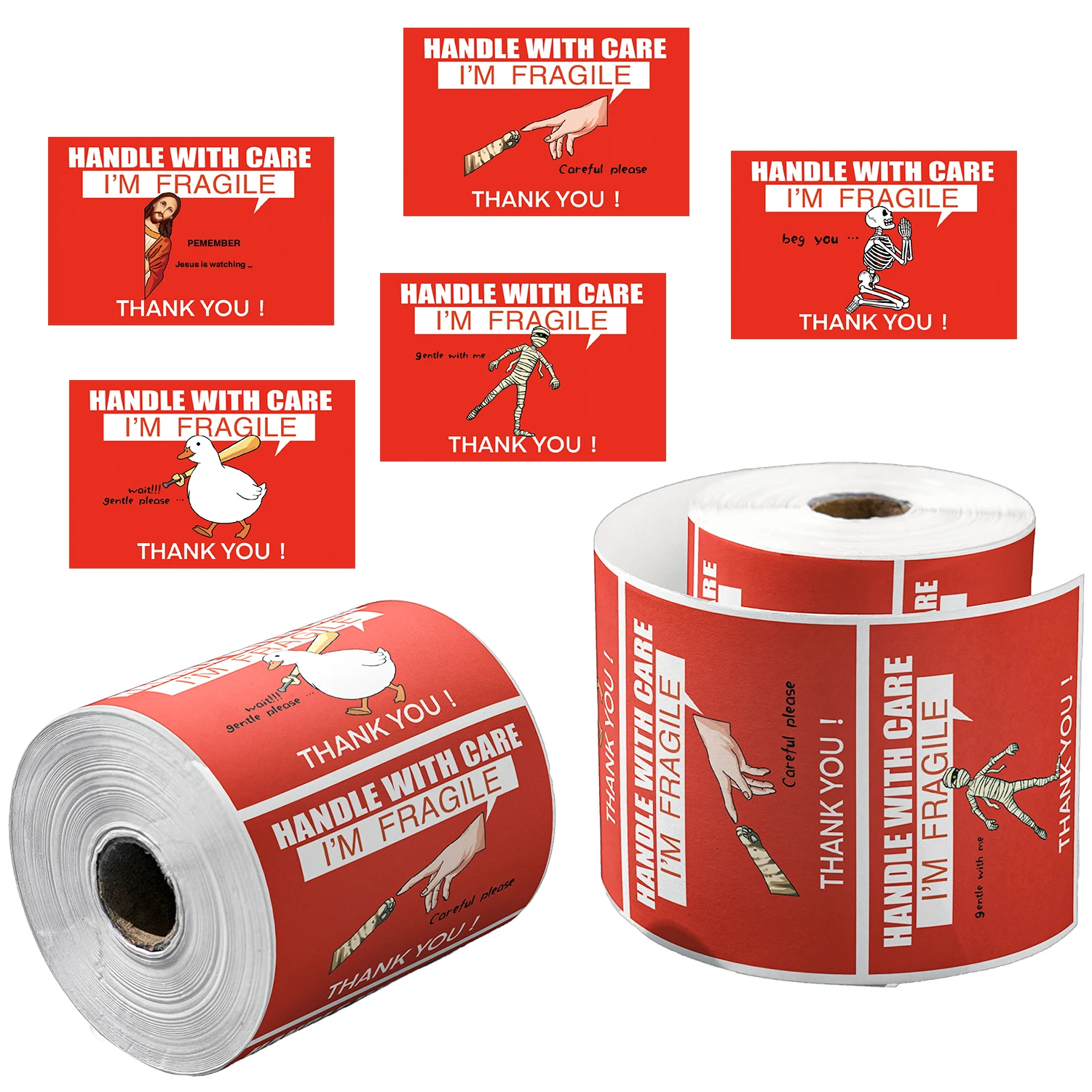 200 autocollants d'avertissement fragiles rouges grand format, manipuler avec soin, ne pas lâcher, étiquettes d'expédition, fournitures d'emballage et de déménagement, décorations