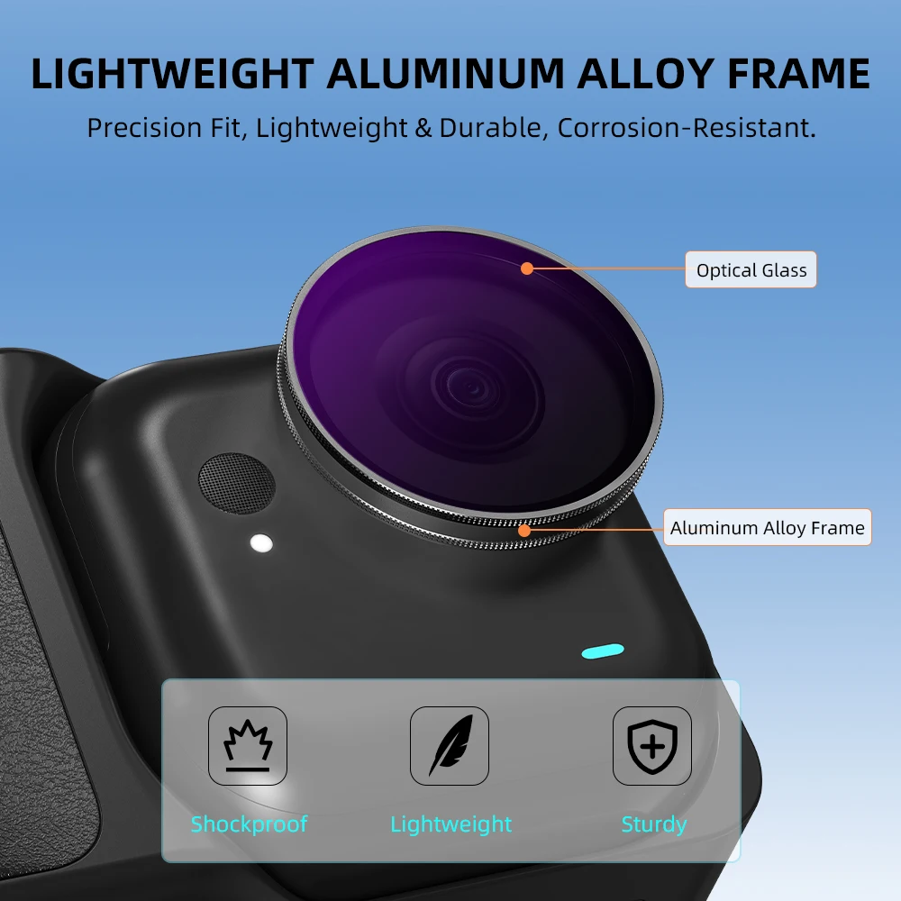 ฟิลเตอร์ Flymile Len สำหรับกล้อง Insta360 Go Ultra UV CPL ND8/16/32 ฟิลเตอร์กรองแสงแบบกระจายแสง  แบบปลดเร็ว อุปกรณ์เสริมสำหรับการถ่ายภาพ