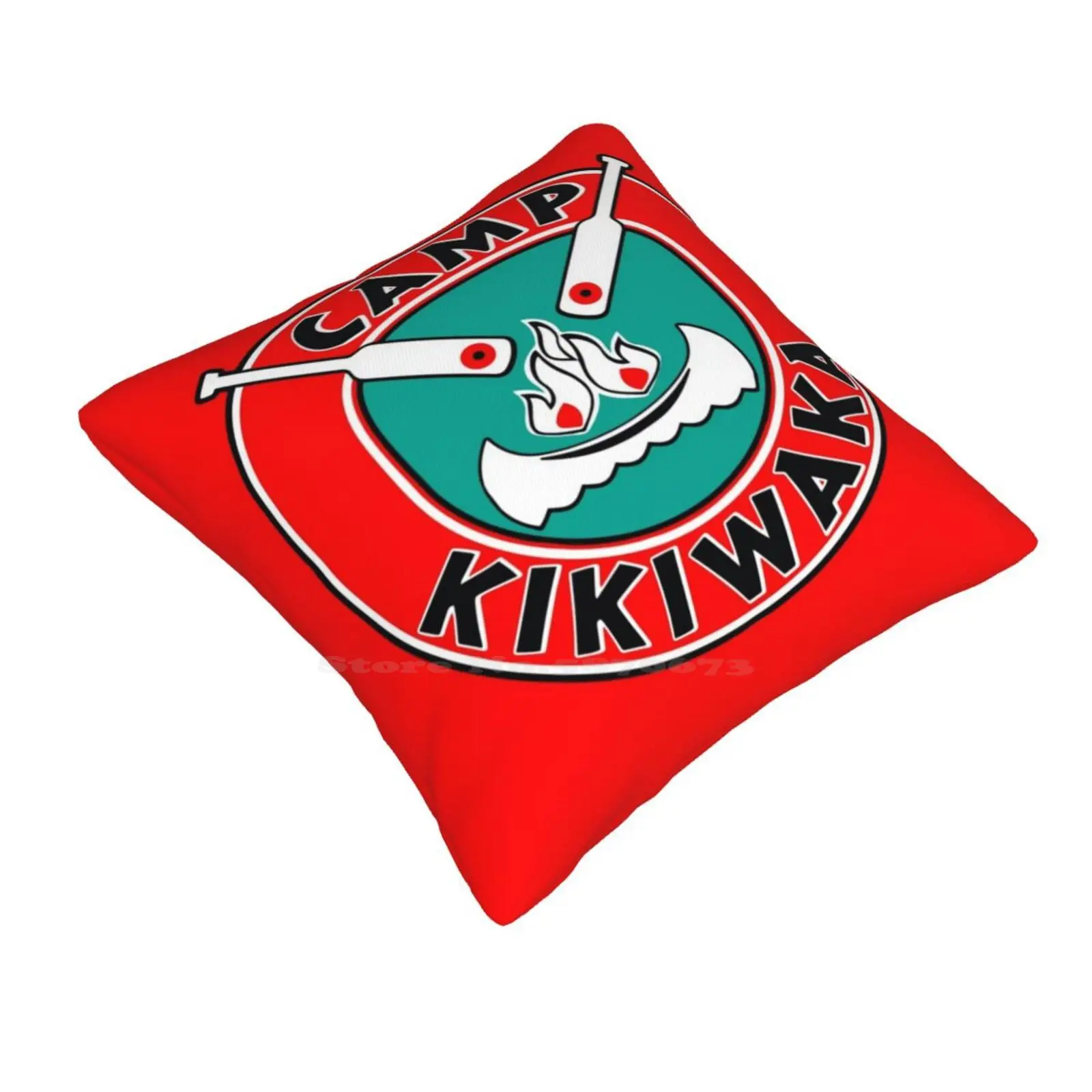 Camp Kikiwaka-Bunk'D-Red Background Soft Comfortable Pillowcase Camp Kikiwaka Camp Kikawaka Bunkd Bunked Red