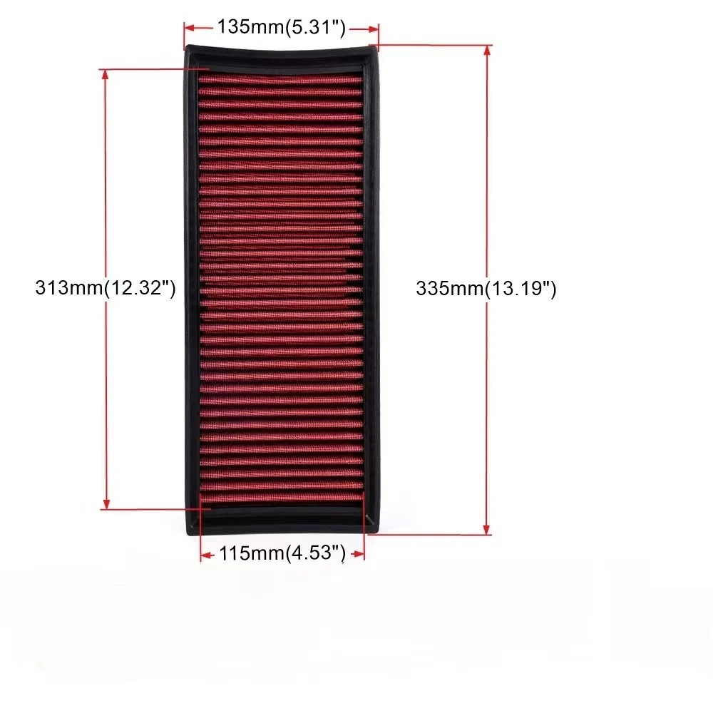 High Flow Washable Performance Air Filter 33-2865 for Audi A3 8P Q3 8U TT 8J Quattro 1.6 1.8 1.9 2.0L 2003-2018