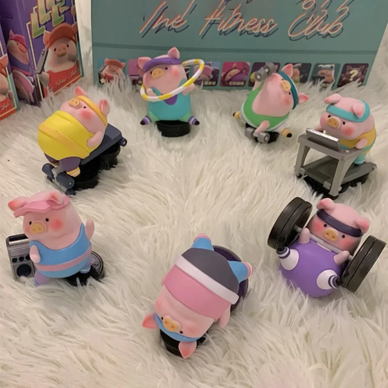 

Super cute LULU Piggy The Fitness Club Series LULU Piggy 52TOYS Action Figure Toys Dolls BlindBox Mystery for Kids Girls