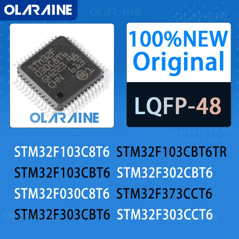 1Pcs STM32F103C8T6 STM32F103CBT6 STM32F030C8T6 STM32F303CBT6 LQFP-48 Microcontroller MCU 100% brand new original IC chip