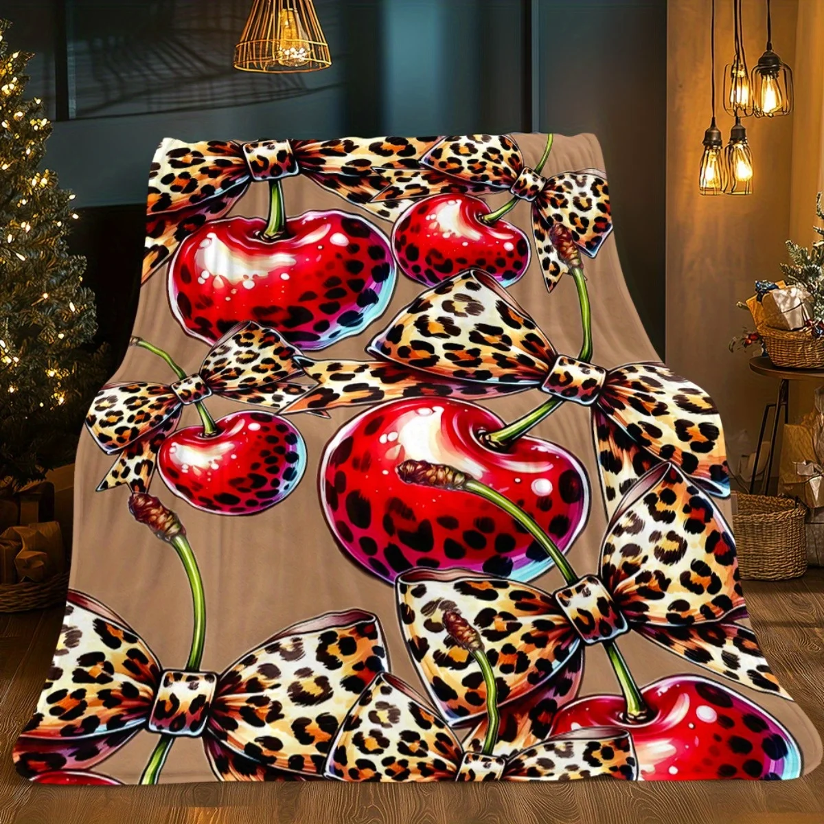 Black Background Red Rose Smoke Gothic Flannel Blanket for Dramatic Bedroom Decor Lightweight Plush Throw Blanket Accent