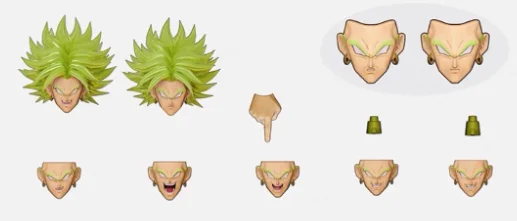 ألعاب Dko لعبة دراغون بول زد الوحش العرافة كونغ ستوديو سوبر سايان برولي B010L B011L إكسسوارات الرأس تمثال أنيمي الهدايا اللعب