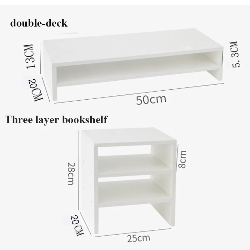 Desktop Screen Monitor Heightening Bracket Computer Elevated Table Rack Office Dormitory Finishing Storage Rack Sundries Rack