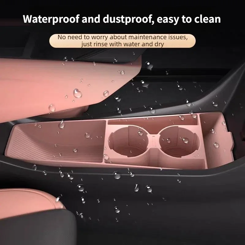 Silicone Center Console Lower Storage Box for BYD Seagull 2023-2025 Car Interior Armrest Organizer Tray Modified Accessories detail image 5