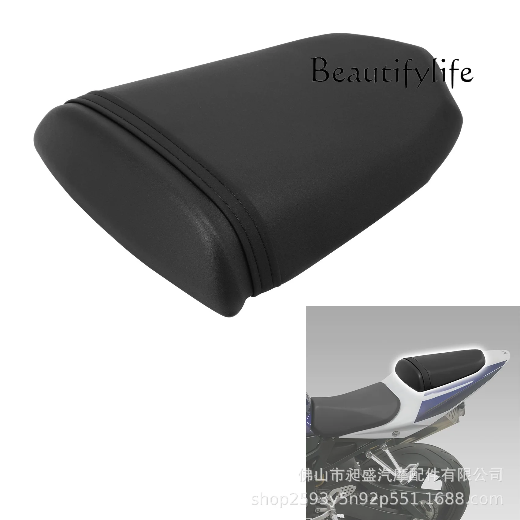 LS for GSXR600/750 black rear passenger PU modified seat cushion 2004-2005