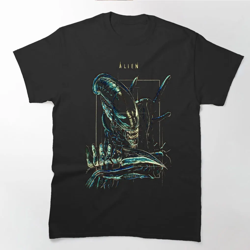 

80s vintage Horro movie Alien Graphic clothes 0731 Ripley Sacry sic fi Space Monster Weyland Yutani Xenomorph Gift T shirt