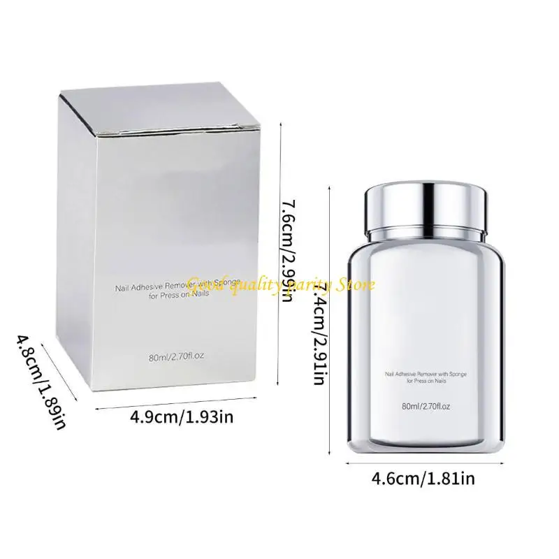 M4YA ポータブルサロン品質ネイル接着剤スポンジアプリケーター asy マニキュアに適した