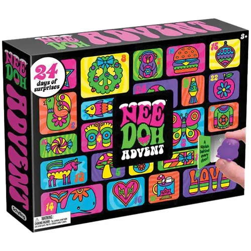 2025 NeeDoh Calendario de Adviento Regalo 3D PVC Muñecas de plástico Cuenta regresiva de 24 días 2026 Año Nuevo Familia Amigos Niños Caja ciega Fiesta