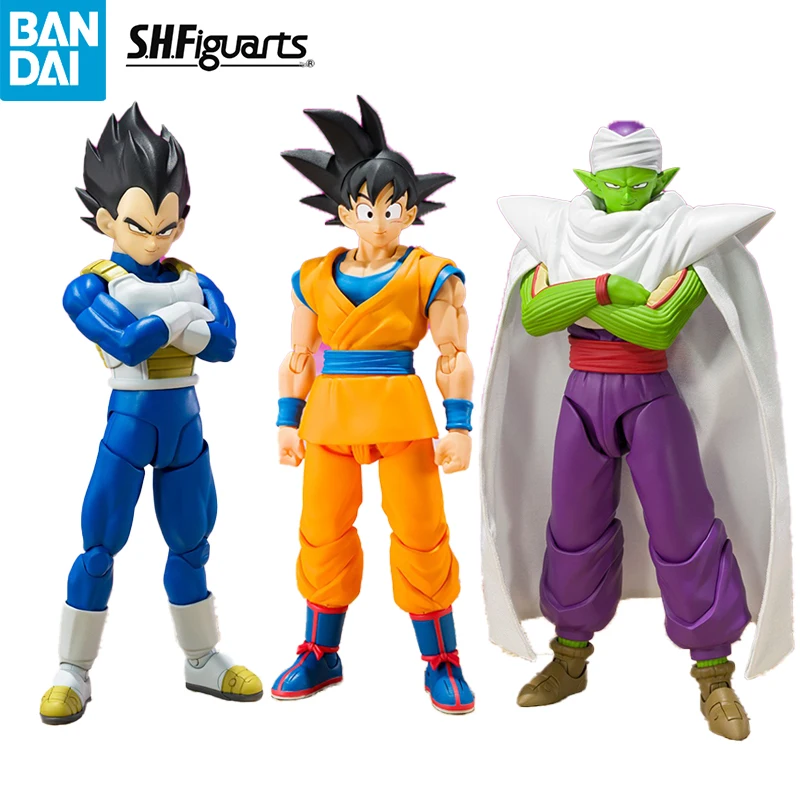

Original BANDAI Dragon Ball Daima S.H.Figuarts SHF Vegeta Daima SHF Son Goku Daima Piccolo PVC Action Figures Toy Model