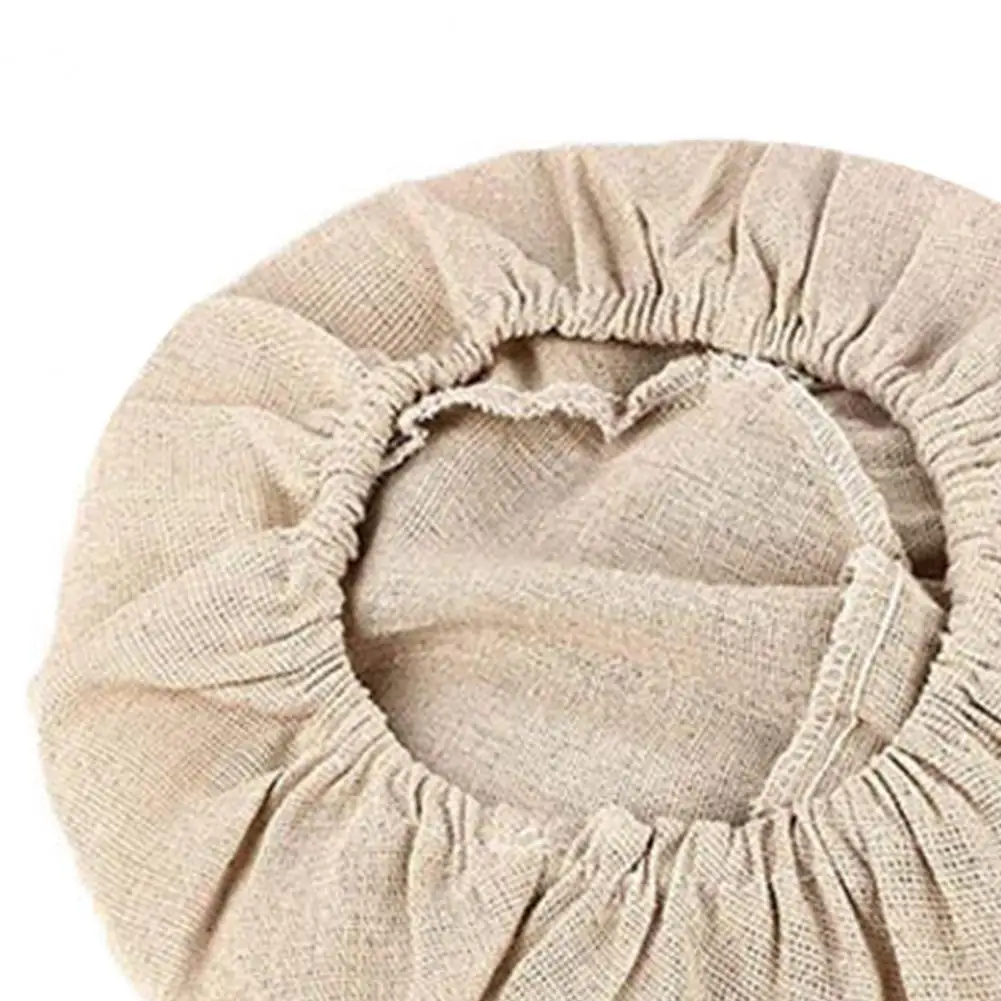 Round Rattan Bread Proofing Basket Cloth Liner Fermented Linen Cloth Cover Bread Dough Banneton Flax Cloth Cover Bag