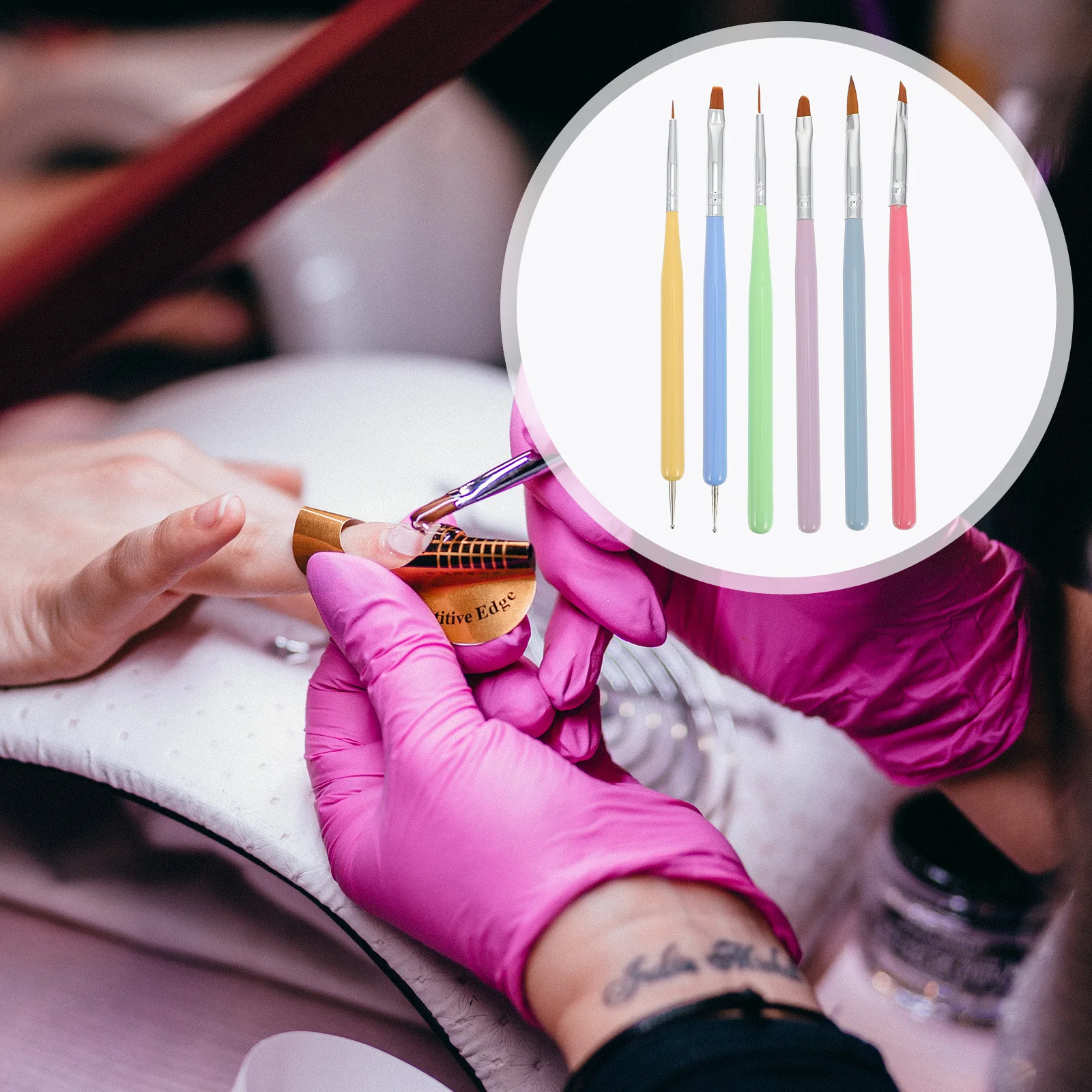 

Nail Art Brushes Set Manicure Tools Salon Supplies Lightweight Durable DIY Painting Pens Decor Accessories Nail Brush Kit