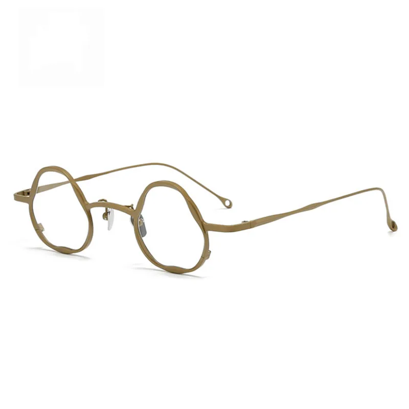 Belight Optical Vintage Flower Shape Titanium Vintage Retro Women Men Prescription Eyeglasses Spectacle Frame RG1080TI
