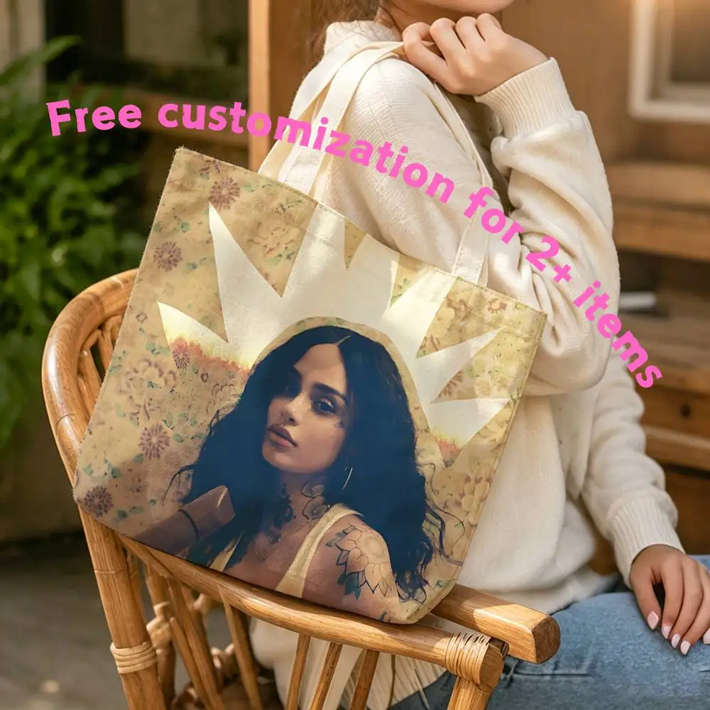 2026 K-Kehlani Tour F-Folded Waterproof Lined Canvas bags suitable for going to class, shopping, gifts, and commuting