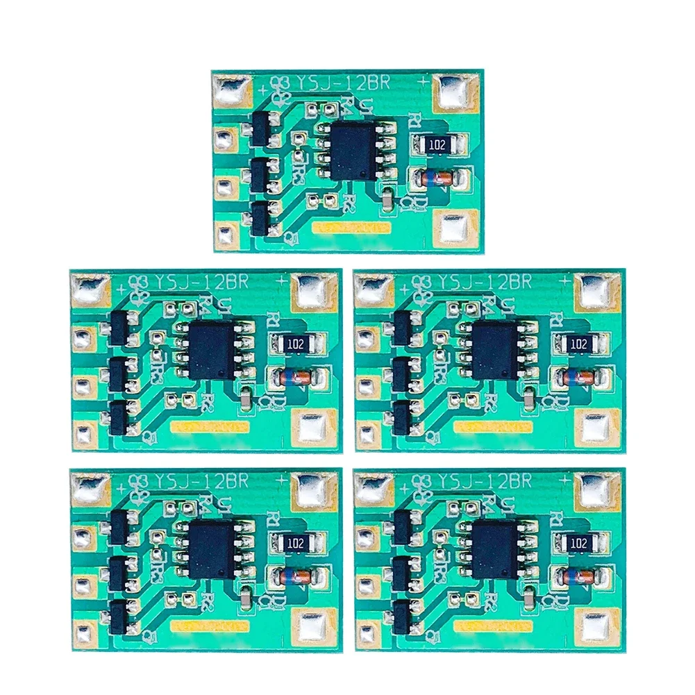 

5 шт. 3В/6В/12В модули медленного дыхательного светового эффекта, 3-канальные, 300мА, аксессуары для медленно мигающих световых лент, простая установка