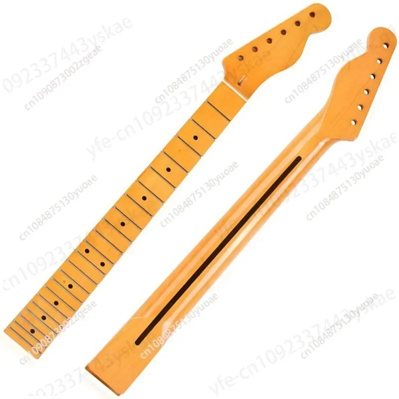 Guitar Neck 22 Fret Electric Guitar Neck Replace Electric Guitar Parts Maple Wood