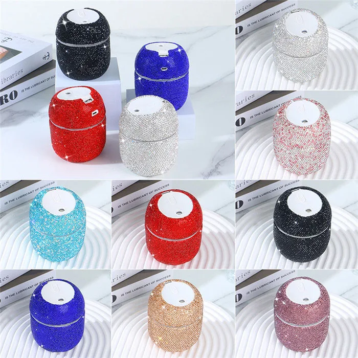 Bling rhinestone  perfume scent fragrance room car air freshener USB rechargeable mini humidifier essential oil diffuser