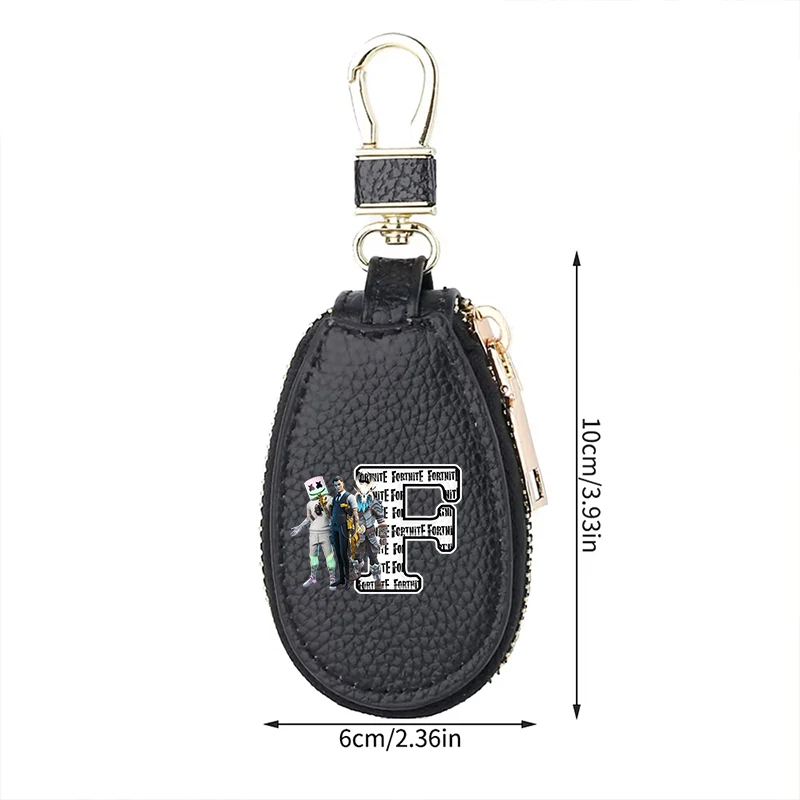 Fortnites – sac à clés pour hommes et femmes, sac de rangement pour porte-clés multifonction de grande capacité, Simple et petit ménage
