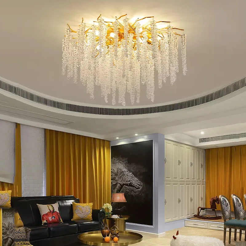 crystal chandelier for living room luz de teto iluminacao interior home deco pendant lamp fixture moderno luxo sala de jantar quarto 01