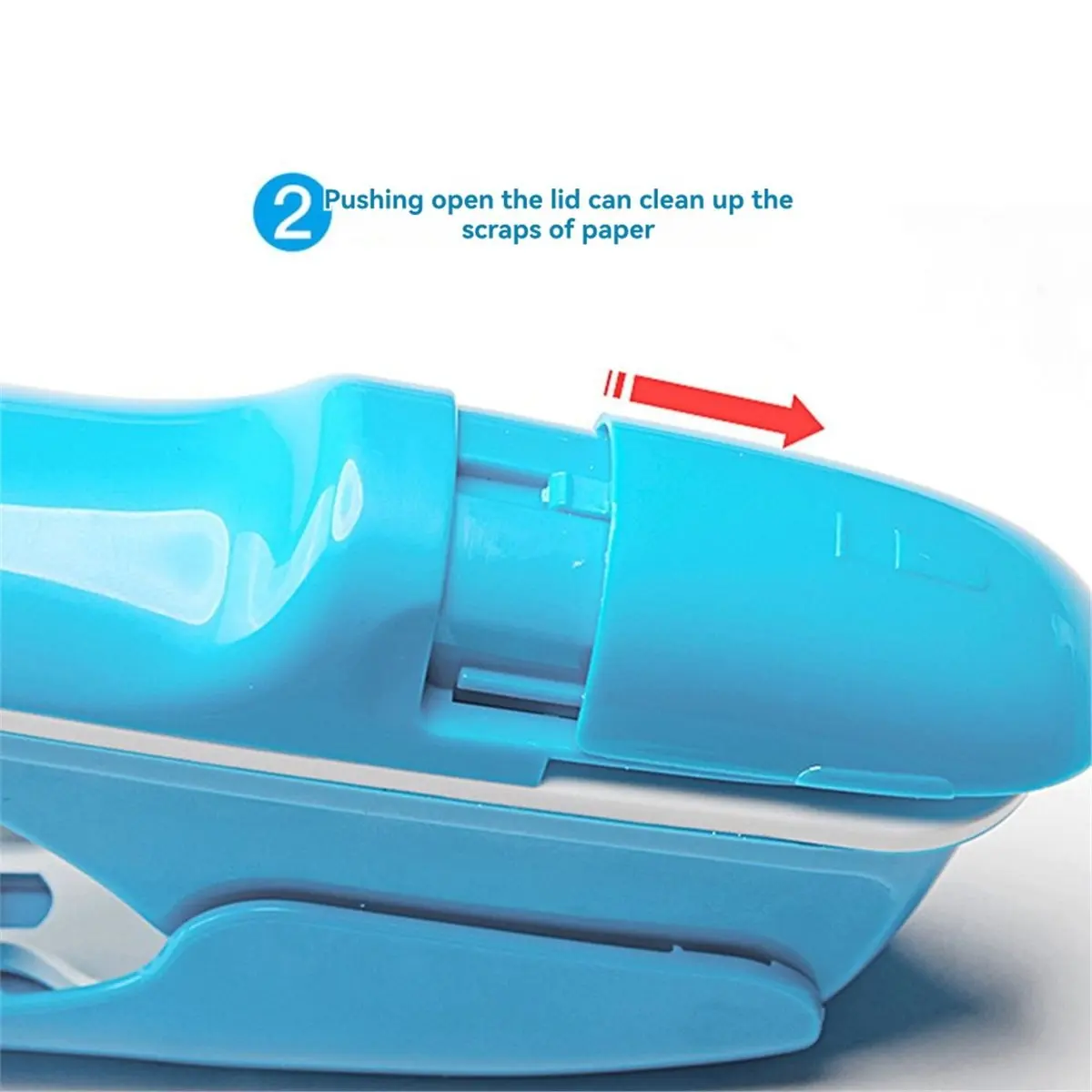 

Ручной мини-безопасный степлер без скоб, без скоб, емкость 7 листов для переплета бумаги, школьный офис